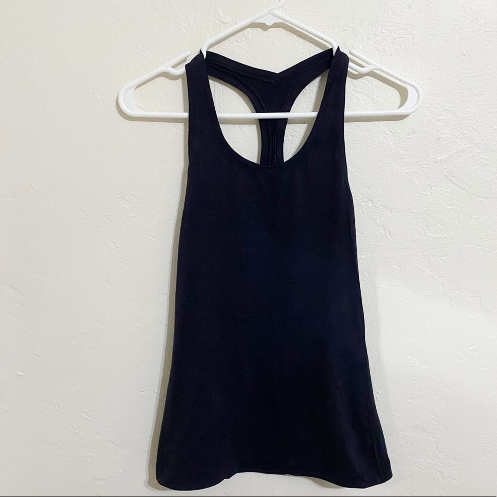 Lululemon Black Workout Tank With Racer Back Size 4